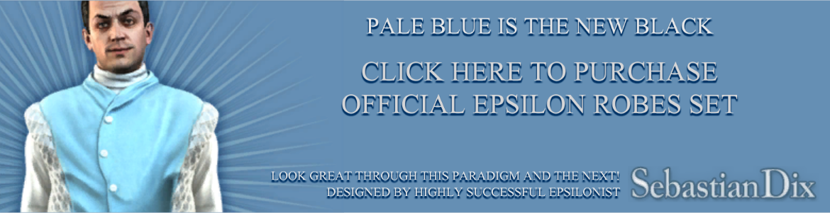Pale blue advert